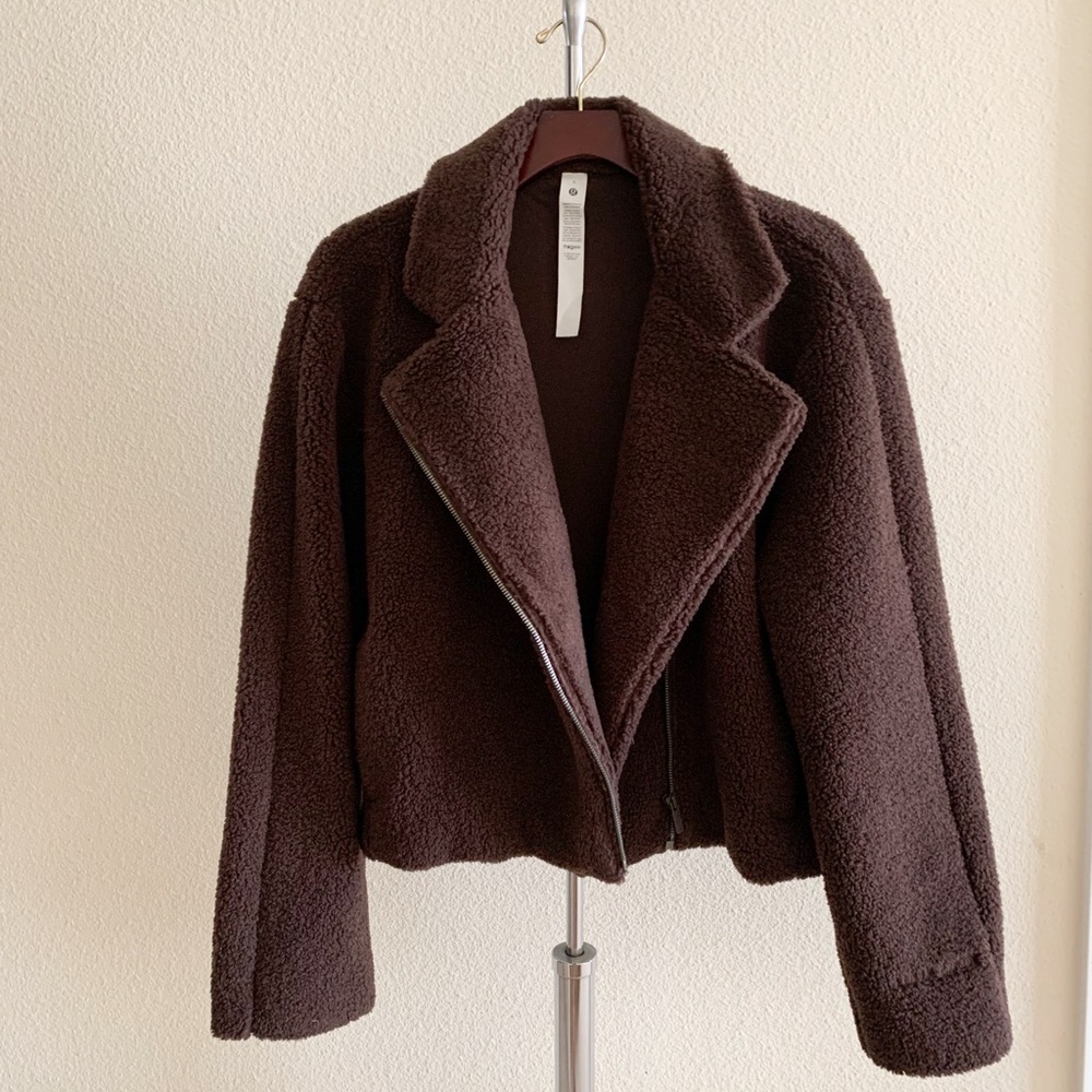 Lululemon Brown Teddy Jacket.
